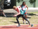 Todd starts the 4x400m relay while Josh watches on