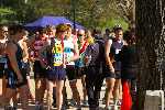 Milling around at the start line