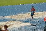 Ian getting his run-up just right for the Long Jump