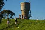 Over the top of Mt Cooper - a massive 137 metres above sea level