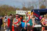 John and James taking in some refreshments at the finish after the race