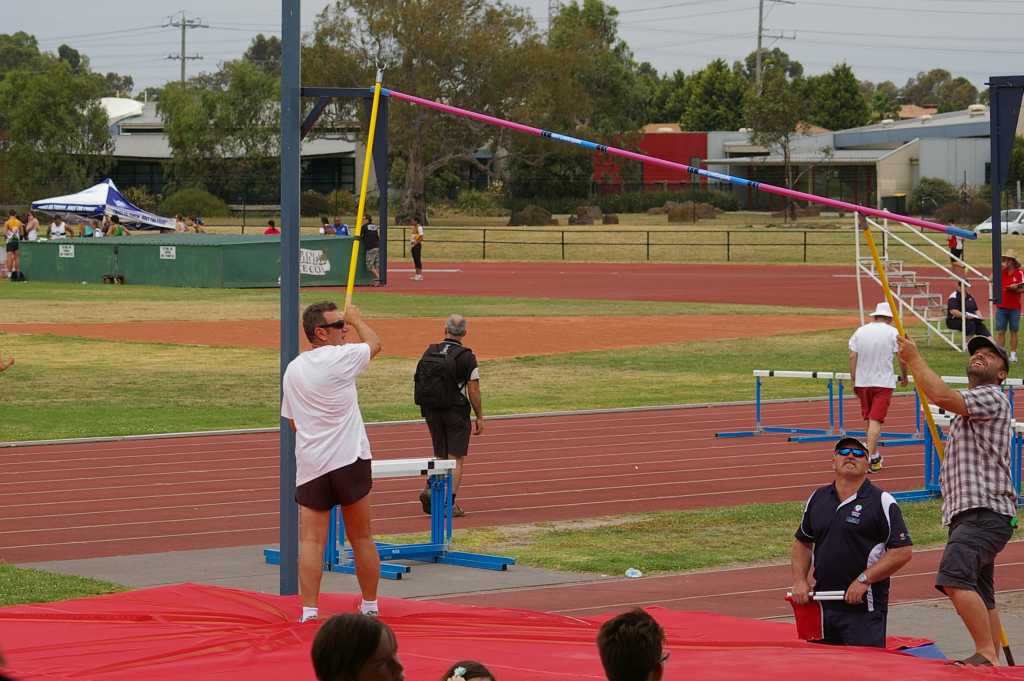 John and Simon helping to raise the bar