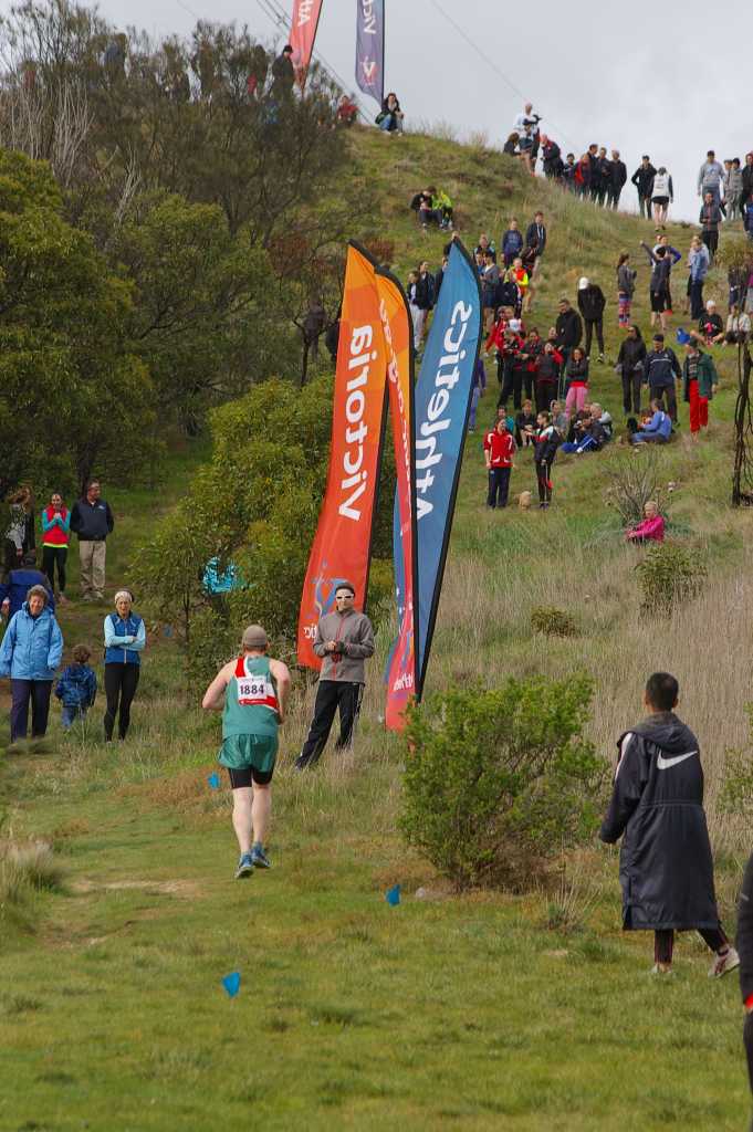 Chris at the start of the steep hill section