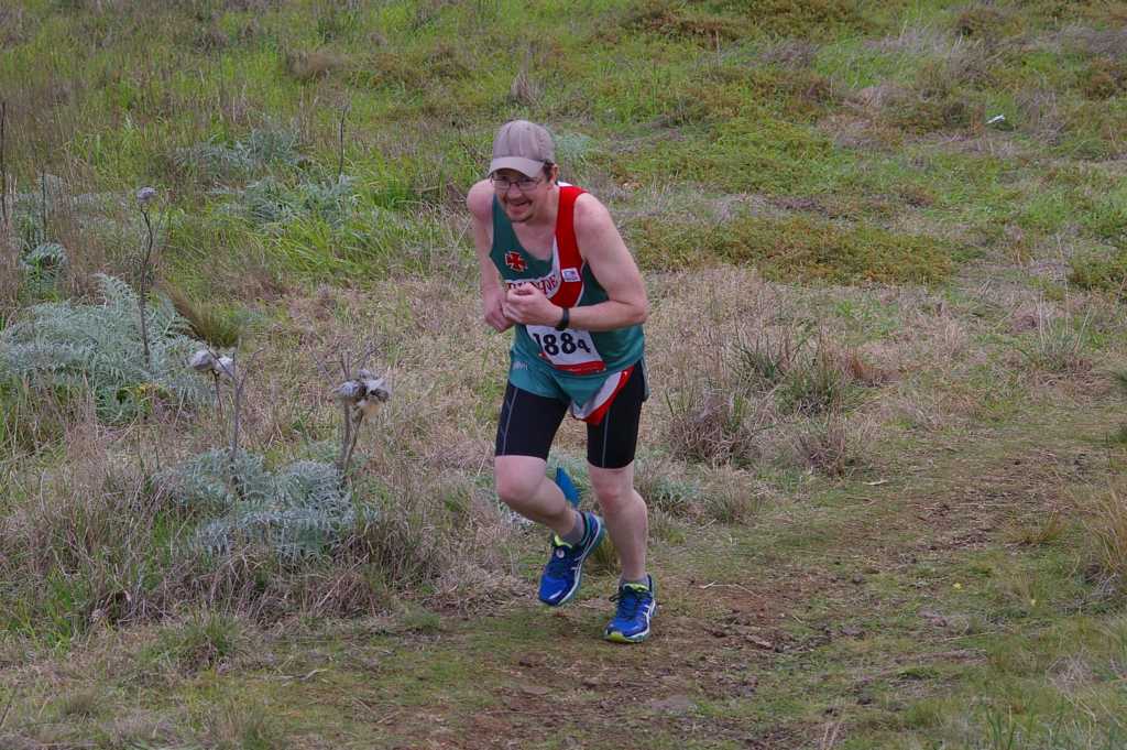 Chris tackling the hill for the second time