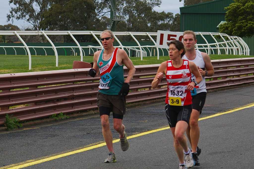 James near the end of his first lap