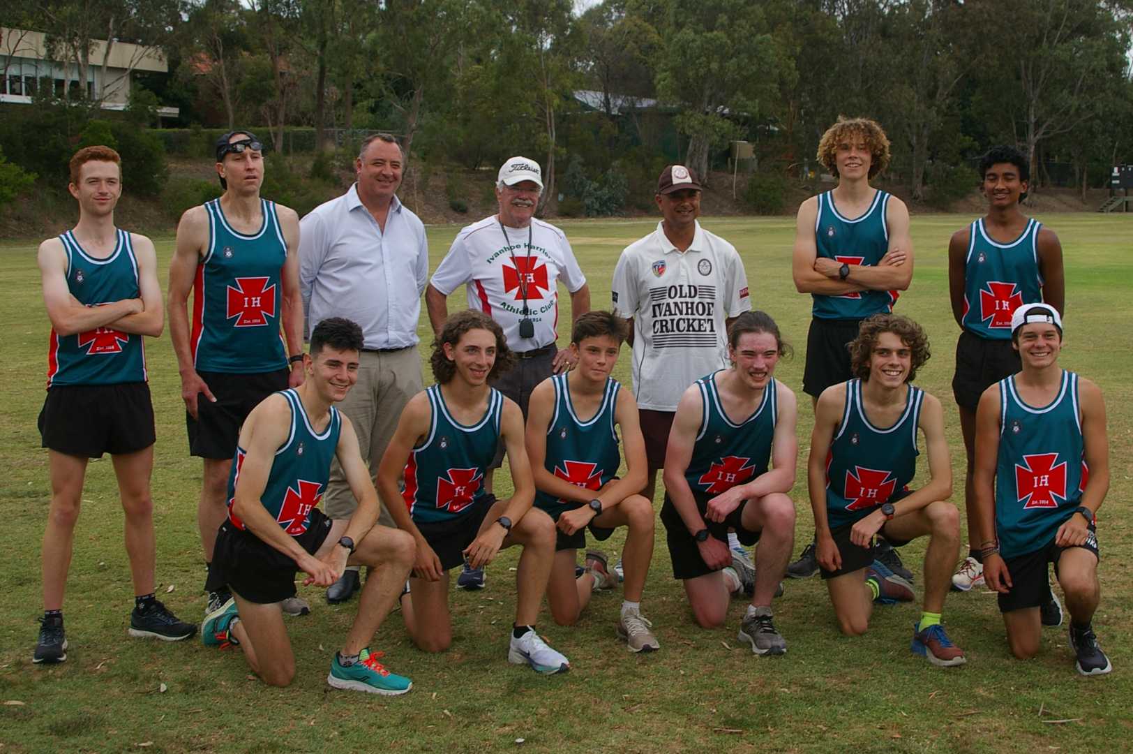 Training group wearing new uniform